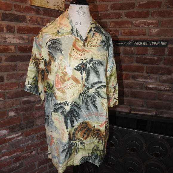 Tommy Bahama Other - Tommy Bahama Palm Tree Shirt Medium